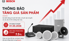 Điều chỉnh giá sản phẩm ngành hàng Âm thanh thông báo 